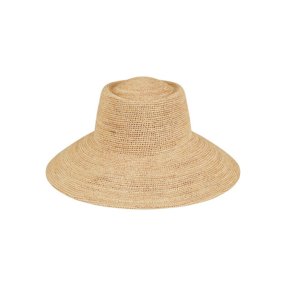 Wide Brim Raffia Sun Hat - Natural