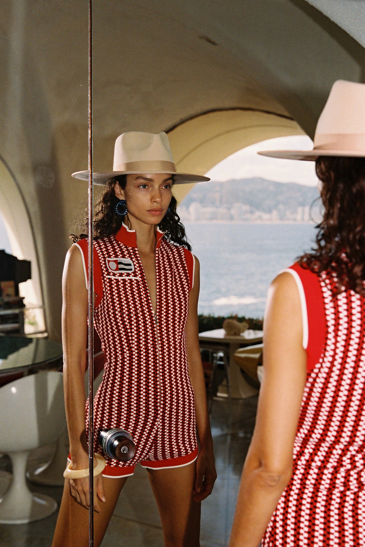 Ribbon Wool Fedora - Ivory