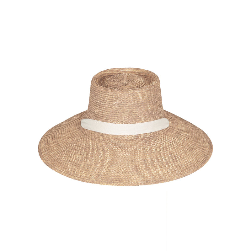Wheat Straw Sun Hat - Sepia