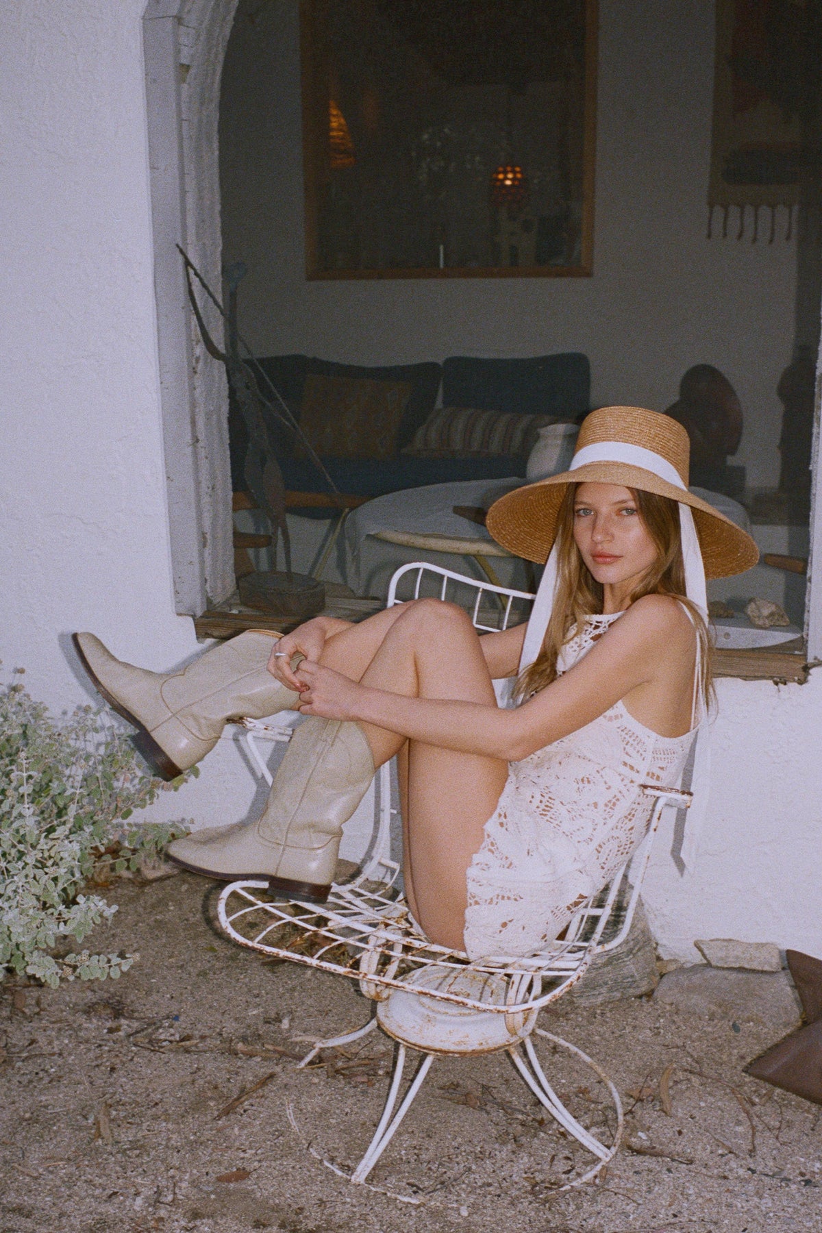 Wheat Straw Sun Hat - Sepia