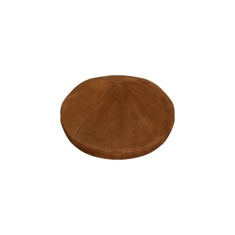 Suede Beret - Tobacco