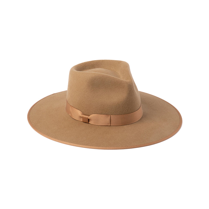 Ribbon Wool Fedora - Teak