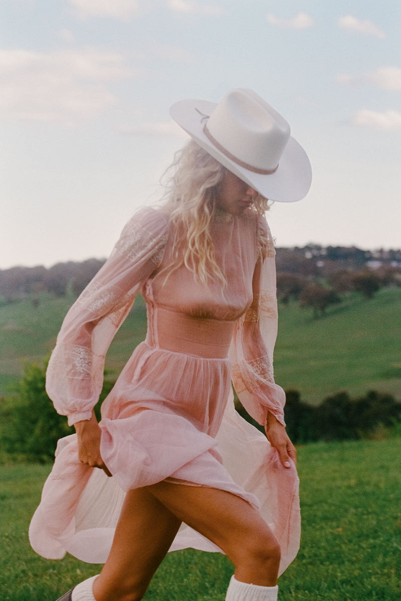 Western Wool Cowboy - Ivory